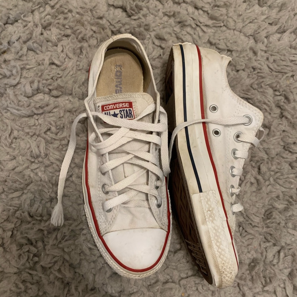 White low top converse